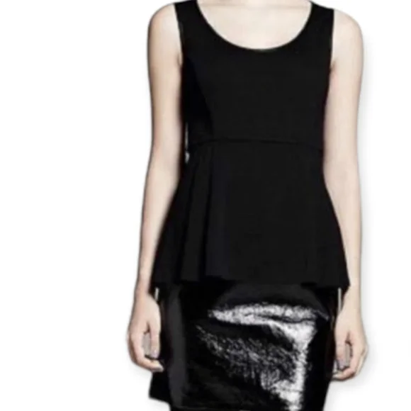 grey faux leather dress London faux leather dress (Small)